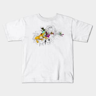 SKATING BLOODY RABBIT 011 Kids T-Shirt